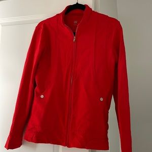 Red Athleisure/Golf zip-up size Small